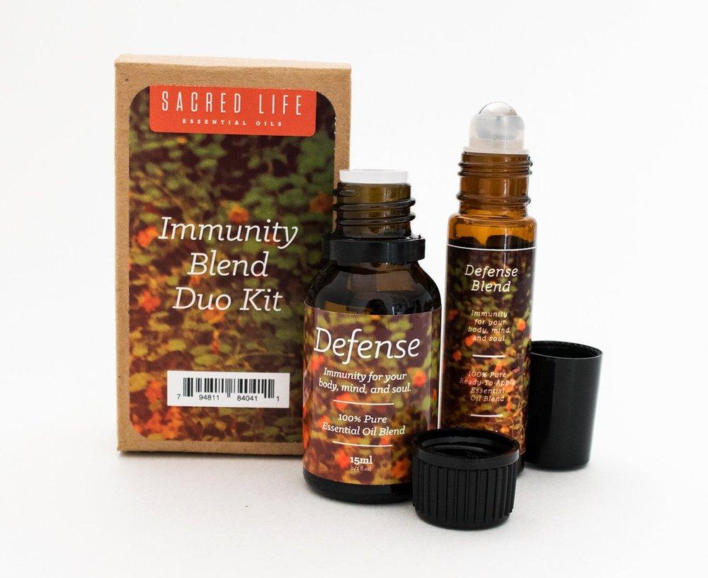 Immunity Duo Kit - Defense Essential Oil Blend Kit (10ml & 15ml)