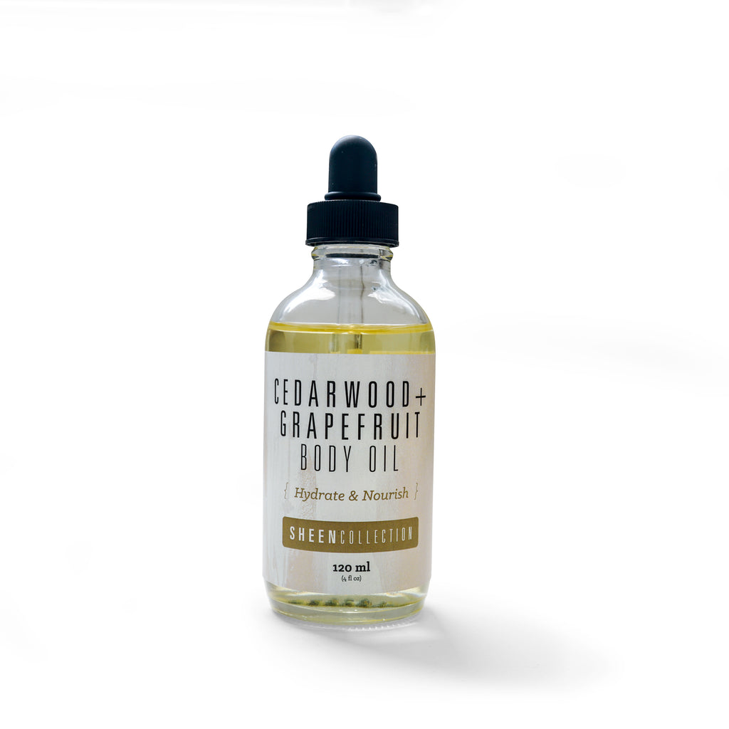 SHEEN Body Oil by Sacred Life | Cedarwood + Grapefruit 4oz